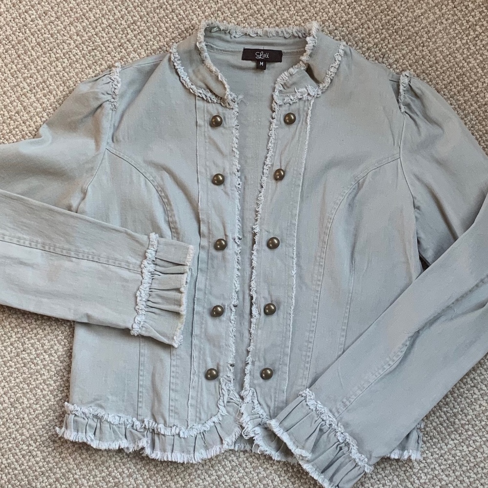 Military Style Crop Jacket